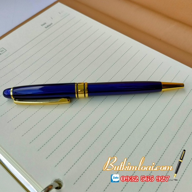 Bút Bi Kim Loại Màu Xanh Dương